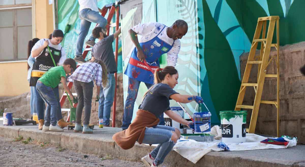 La iniciativa más que duplicó la convocatoria de años anteriores donde se busca financiar los materiales y su transporte para los proyectos seleccionados, sumado al apoyo de voluntarios de Sodimac y la comunidad.